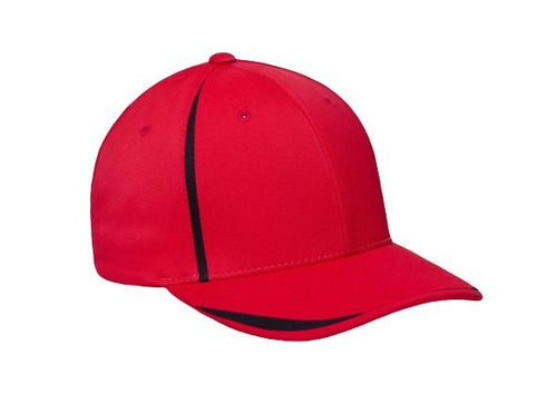 Pacific Headwear M3 Performance Flexfit® Cap (472F), Color 'RedBlack'